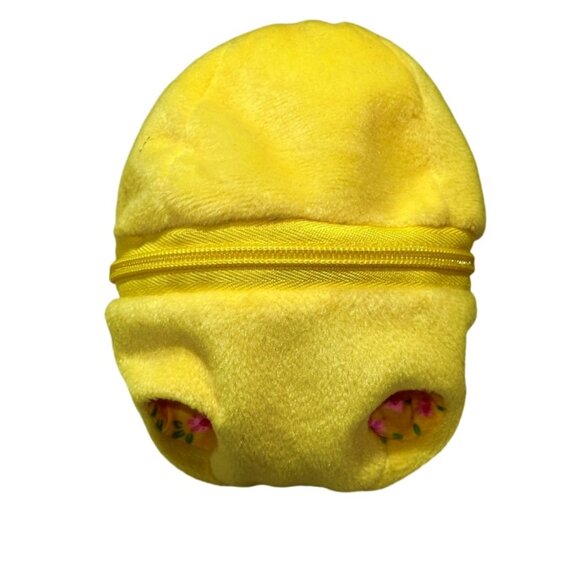 Easter Plush Animal Vintage Duck Chick in Zipper Stuffed Egg 8" Plushland 2000 - Picture 7 of 10